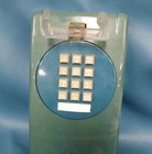 Vtg Cortelco At t Deep Teal Wall Mount Landline Push Button Telephone Untested