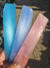 Fiber Optic Slabs  3  8  Rough For Flintknapping Primative Arts Blue Pink