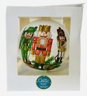 Celtic Christmas Glass Ornament Nutcracker Hand Painted Poland Tree Decor -new