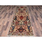 2 9 x8 4  Ivory Bijar Garus Design Soft Wool Hand Knotted Runner Rug R1110