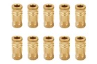 1 4  Brass Female Industrial Coupler 10-pack  Air Hose Fittings Quick Connectors