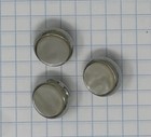 Benge Finger Button Set  Nickel With Pearl Inlay