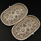 C1890  Antique Anglo-indian Fine Silver Filigree Cigarette Or Card Case