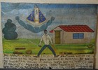  our Lady Of San Juan  Virgin Mary Mexican Retablo On Tin 10 5  X 7 75   1960