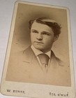 Ny Cdv Photo Idd Young Man Stock Broker William Woodward Victorian New York Us