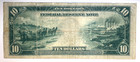 Series Of 1914  10 Blue Seal Federal Reserve Note 7-g Chicago G64382305a