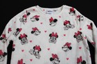 Disney Girl s Minnie Mouse Plush Long Sleeve Pullover Eh6 White Large Nwt
