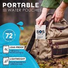 S o s Emergency Drinking Water     62 Packets  4 22 Oz Each      5-year Shelf Life  