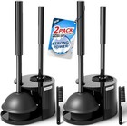 2pack 2 In 1 Toilet Brush And Plunger Set toilet Bowl Brush Plunger Set toile   