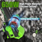 8  Cordless Chainsaw 21v Brushless Electric Handheld Chain Saw W battery charge