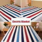 Full Size Queen Electric King Blanket   Heated Sherpa Twin Bed Fleece Heat220v 