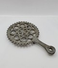 Vtg Cast Iron Color Silver Trivet Wilton Original - 5 5  Diameter X 9  Long 