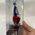 Pier 1 Imports Santa Gnome Wine Bottle Stopper Made Of Glass