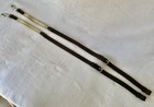 Tory Adjustable Top Grain Brown Leather  double Elastic Side Reins new Condition
