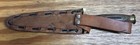 9 In  Dagger Double Edge Knife W leather Sheath