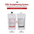Dk Feel Straightening System 500ml Set  damaged Hair  Korea Hair Rebonding Kit
