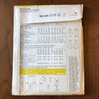 Mccall s 2278 Vintage Sewing Pattern 1970s Dress And Pants Bust 36 Pockets