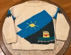 Vintage Chunky Sweater Made In Greece 100  Wool Hand Knit
