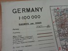 Ww1  1918  British Map For The Military Occupation Of Germany  essen  Ruhr Etc 