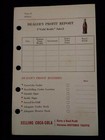 1940s Coca Cola Take Home Salesman Dealer Order Profit Report Form Advertising