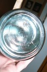 Rare 1920s Qt  Improved Gem Blue Glass Canning Jar Made By   Sdh   From Canada 