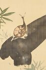Japanese Painting Hanger Scroll From Japan Snail Antique Art F933
