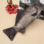 Fun Carp Pen Bag Realistic Fish Shape Make-up Pouch Pen Pencil Case With Zipper 