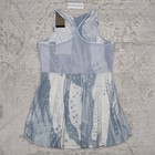 Nike Court Slam Dri-fit Printed Tennis Dress Light Blue Women s Large Hm8646-121