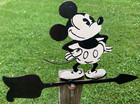 Unique Vintage Mickey Mouse Weathervane Hand Made One Of A Kind Disney Character