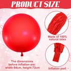 4 Pcs 72 Inch Giant Balloons Big Round Latex Jumbo Balloons Heavy Duty I