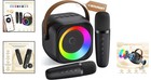 Kids Karaoke Machine With Light Effects  2 Wireless Mics   Bluetooth Speaker