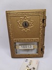 Vintage Bronze Postal Post Office Box Metal Locking Door 5    X  3 3 4   2 Keys