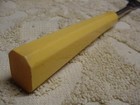 Vintage Small Whisk spatula beater Kitchen Utensil Yellow Bakelite Handle Exc