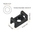 250pcs Cable Tie Base Saddle Mount Wire Holder 0 5 x0 28 x0 22  Black 0 13 