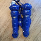All-star Lg1216apro Pro Blue Catcher Leg Guards Padded Adj Vent  2 