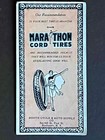 1928 Marathon Cord Tires Runner Logo Ink Blotter Booth Cycle   Auto Rochester Ny