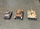 Three Painted 1 48 Scale Ww2 German Tank Miniatures
