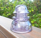 Nice Purple Cd 154 Whitall Tatum Hoopskirt Style Glass Insulator  f 