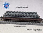 Z Scale 1 220 Train Wheel Sets Flat Car Load   Whistle Stop Models
