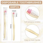 800 Pcs Disposable Toothbrush Bulk Individually Wrapped Soft Bristle Disposab