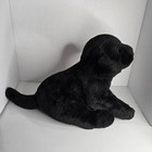 Vintage Animal Alley Black Lab Puppy Dog Plush Stuffed Animal 14  Toys R Us