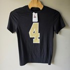 Nike Nflpa Derek Carr 4 New Orleans Saints T Shirt Men s Large Black Gold