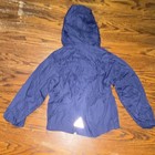 L l bean Hooded Jacket Blue Unisex Kids M5-6 Zipper Long Sleeve Casual