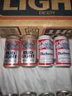 Vintage Bud Light Box With 15 Empty Cans And 2 Budweiser Cans