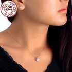 Solitaire Round Earrings Pendant Necklace 925 Sterling Silver Cz Jewelry Set