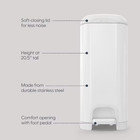 Diaper Genie Select Pail  Stainless Steel  1 Diaper Pail 1 Square Refill-165 Ct