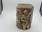 Miller Lite Detroit Lions Embossed Ceramic Beer Mug Stein  Sports Decor
