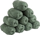10 Pack  Knit Picks Mighty Stitch Worsted Yarn  Skeins Acrylic Wool Blend Sage