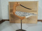 Hand Carved Antique Style Turned Head Alert Avocet Shorebird Decoy