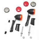Gloss Black Rear Sportster 883 Turn Signal Lights For Harley Davidson 1200